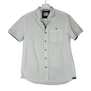 Level Ten MensModern Short Sleeve Woven Shirt Men’s Size Small S USED